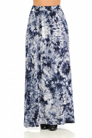 TIE DYE MAXI SKIRT WITH POCKET